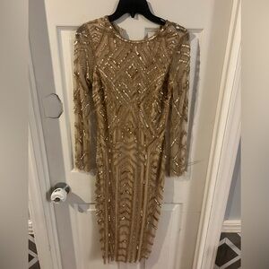 Gianni Beni Gold MIRANDA dress size 4